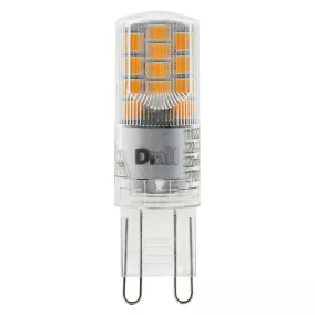 Lot 2 ampoules LED Capsule G9 300lm 2.6W = 28W Ø1.5cm Diall blanc chaud