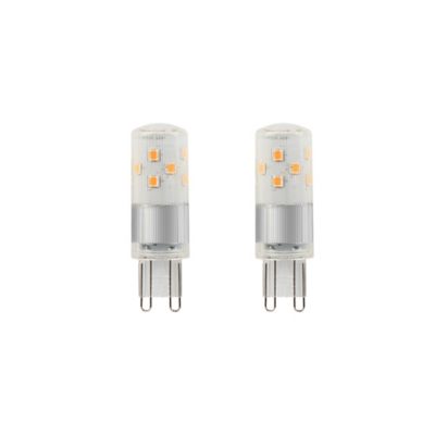 Lot 2 ampoules LED Capsule G9 470lm 3.8W = 40W Ø1.8cm Diall blanc
