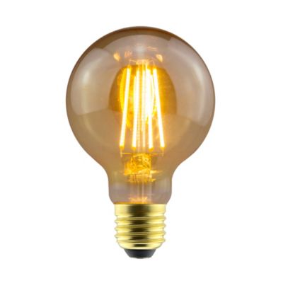 Lot 2 ampoules LED globe ambre E27 560lm 7W = 45W Ø8cm Jacobsen blanc chaud