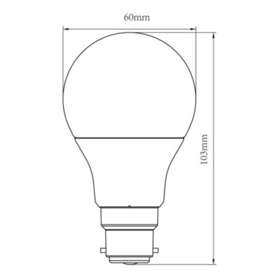 Lot 2 ampoules LED GLS Jacobsen E27 806 lm 7.3W 60W blanc chaud blanc