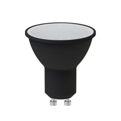 Lot 2 ampoules LED réflecteur Jacobsen GU10 430 lm 4.5W 50W blanc chaud noir
