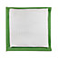 Lot 2 chiffons de nettoyage pour vitres microfibre GoodHome blanc L.32 x l.32cm