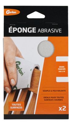 Lot 2 éponges abrasives grains panachés