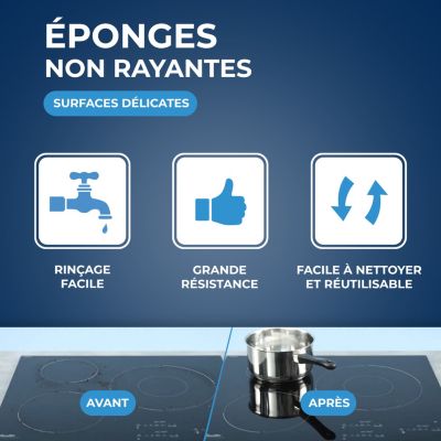 Lot 2 éponges non rayante Starwax L.13,5 x l.11,5 cm