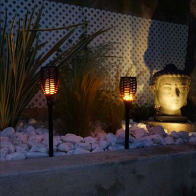 Achat Lot De 2 Mini Torches Solaires LED MINI MAITY SUN H70cm En Gros - 2