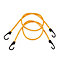 Lot 2 tendeurs élastiques à crochet orange ø10 mm, 100 cm