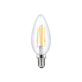 Ampoule LED flamme B22 470lm 4.2W = 40W Ø3.5cm Diall blanc chaud