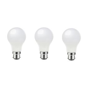 Lot 3 ampoules LED A60 B22 1055lm 9.5W = 75W Ø6cm Diall blanc chaud