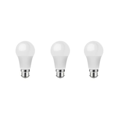 Lot 3 ampoules LED A60 B22 1521lm 13.8W = 100W Ø6cm Diall blanc chaud