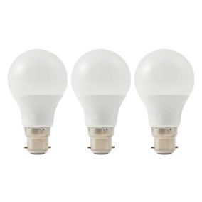 Lot 3 ampoules LED A60 B22 470lm 4.2W = 40W Ø6cm Diall blanc chaud