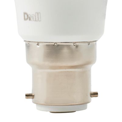 Lot 3 ampoules LED A60 B22 806lm 7.3W = 60W Ø6cm Diall blanc chaud