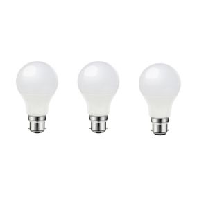 Lot 3 ampoules LED A60 B22 806lm 7.3W = 60W Ø6cm Diall blanc neutre