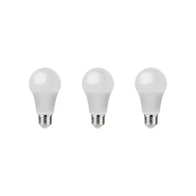 Lot 3 ampoules LED A60 E27 1521lm 13.8W = 100W Ø6cm Diall blanc chaud