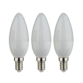 Lot 3 ampoules LED flamme E14 250lm 2.2W = 25W Ø3.5cm Diall blanc chaud