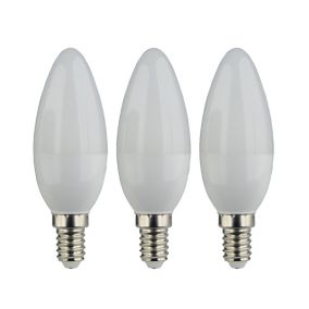 Lot 3 ampoules LED flamme E14 250lm 2.2W = 25W Ø3.5cm Diall blanc neutre