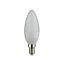 Lot 3 ampoules LED flamme E14 470lm 4.2W = 40W Ø3.5cm Diall blanc neutre