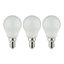 Lot 3 ampoules LED mini globe E14 470lm 4.2W = 40W Ø4.5cm Diall blanc chaud