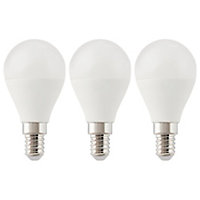 Lot 3 ampoules LED mini globe E14 470lm 5.3W = 40W Ø4.5cm Diall RVB et blanc chaud aux nuance blanc froid