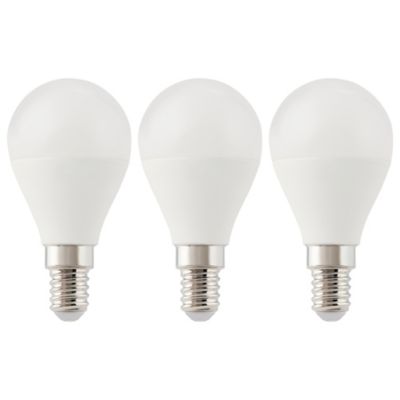 Lot 3 ampoules LED mini globe E14 470lm 5.3W = 40W Ø4.5cm Diall RVB et blanc chaud aux nuance blanc froid