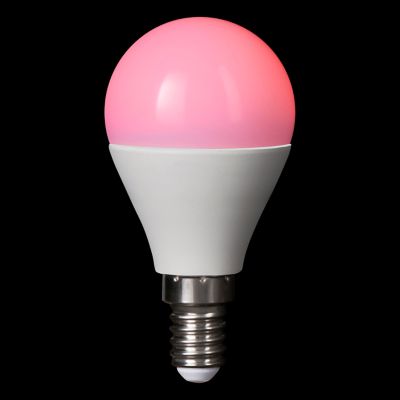 Lot 3 ampoules LED mini globe E14 470lm 5.3W = 40W Ø4.5cm Diall RVB et blanc chaud aux nuance blanc froid