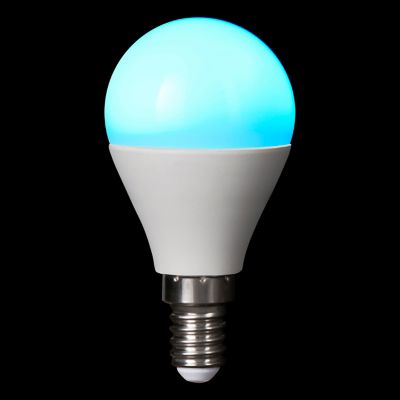 Lot 3 ampoules LED mini globe E14 470lm 5.3W = 40W Ø4.5cm Diall RVB et blanc chaud aux nuance blanc froid