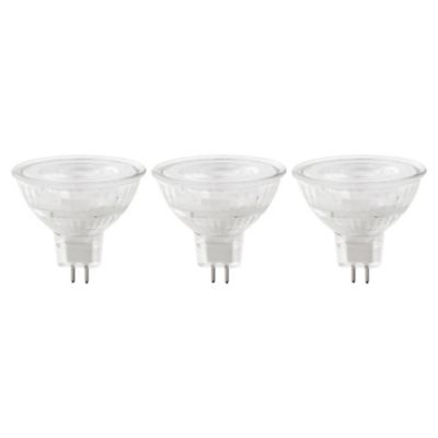 Lot 3 ampoules LED MR16 GU5.3 345lm 3.4W = 35W Ø4.4cm Diall blanc chaud