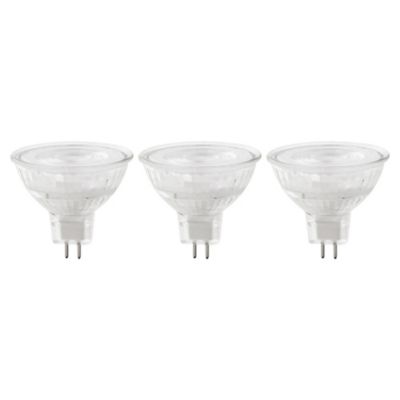 Lot 3 ampoules LED MR16 GU5.3 621lm 6.1W = 50W Ø4.5cm Diall blanc