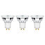 Lot 3 ampoules LED spot réflecteur GU10 345lm 3.6W = 35W Ø5cm Diall blanc neutre