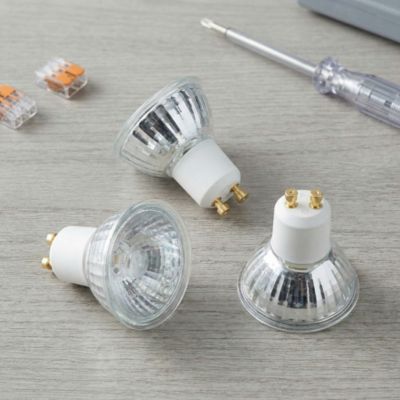 Lot 3 ampoules LED spot réflecteur GU10 345lm 3.6W = 35W Ø5cm Diall blanc neutre