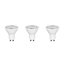 Lot 3 ampoules LED spot réflecteur GU10 345lm 3.6W = 50W Ø5cm Diall blanc chaud