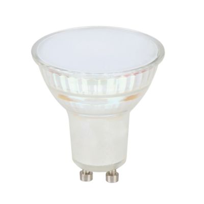 Lot 3 ampoules LED spot réflecteur GU10 345lm 4.8W = 50W Ø5cm Diall blanc chaud