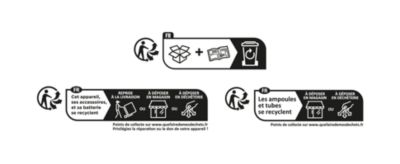 Lot 3 ampoules LED spot réflecteur GU10 350lm 4W = 32W Ø5cm Diall RVB et blanc chaud aux nuance blanc froid