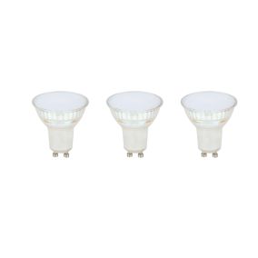 Lot 3 ampoules LED spot réflecteur GU10 450lm 4.8W = 50W Ø5cm Diall blanc chaud