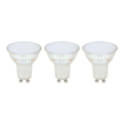 Lot 3 ampoules LED spot réflecteur GU10 450lm 4.8W = 50W Ø5cm Diall blanc chaud