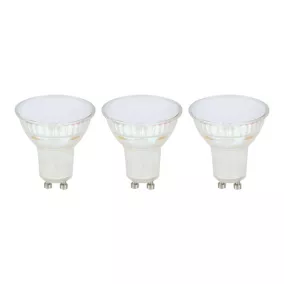 Lot 3 ampoules LED spot réflecteur GU10 450lm 4.8W = 50W Ø5cm Diall blanc neutre