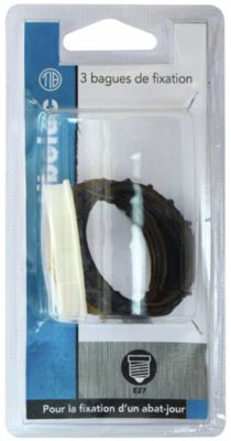 Support Pour Bague PATIKIL Kit De Bagues De Douille De Lampe G9, Adaptateur De Support D'Abat- Jour 10 Bagues En Alliage De Zinc De Remplacement Avec Outil Démontage Pour Collier D'Abat-Jour, 125mm