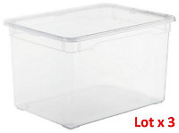 Lot 3 Clear Box maxi vrac 46 L