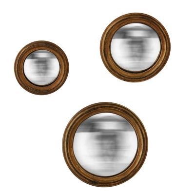 Miroirs Cathédrale Lot 3 Miroirs Gothiques - Décoration Murale Cathédrale - Style Vintage Ensemble Miroirs Trèfle Quatre Feuilles