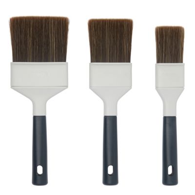 Lot 3 pinceaux plats huile, vernis et lasure GoodHome