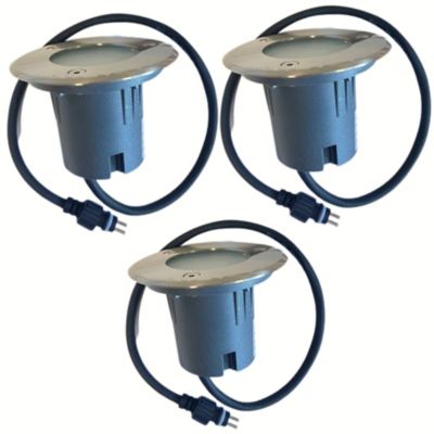 Lot 3 spots encastrable LED intégrée ⌀10cm 500lm 4,5W IP65 230V blanc chaud Lumihome