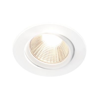 Lot 3 spots encastrable LED intégrée Dorado dimmable Ø8,5cm 380lm IP20 blanc chaud Nordlux blanc