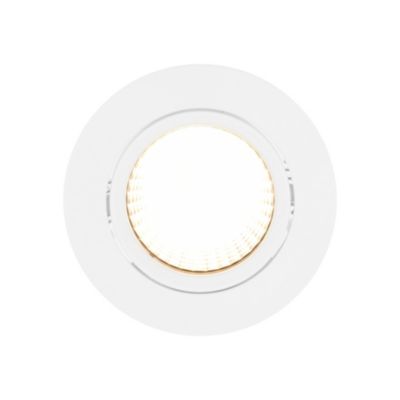 Lot 3 spots encastrable LED intégrée Dorado dimmable Ø8,5cm 380lm IP20 blanc chaud Nordlux blanc