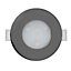Lot 3 spots encastré LED intégreée Lemeta 3 en 1 rond IP65 Ø8,5 cm métal blanc + télécomande