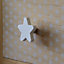 Lot 4 boutons de meuble enfant étoiles blanc Chrisligne L.49 x L.49 mm