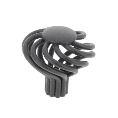 Lot 4 boutons de meuble filaire noir Chrisligne Ø37 mm