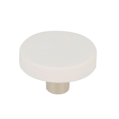 Lot 4 boutons de meuble rond blanc Chrisligne Ø40 mm