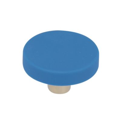Lot 4 boutons de meuble rond bleu Ø40 mm Chrisligne