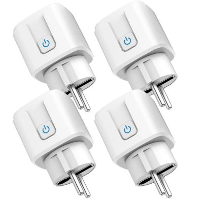 Lot 4 prises connectées SomLife application tuya smart life controle de consomation Compatible avec Alexa/Google Home