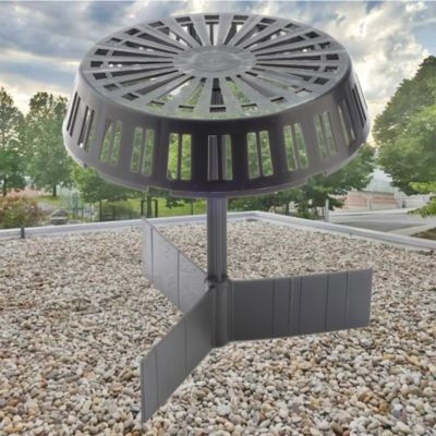 Lot 5 Drain Gravel Guard Anti-Colmatage Universal Helix (Diamètre: 75-200mm). Empêche l'entrée de feuilles, gravier ou saleté