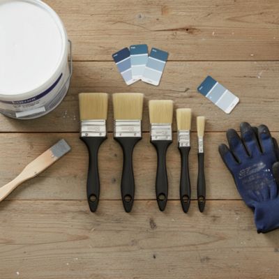 Lot 5 pinceaux peinture toutes surfaces toutes peintures différents formats